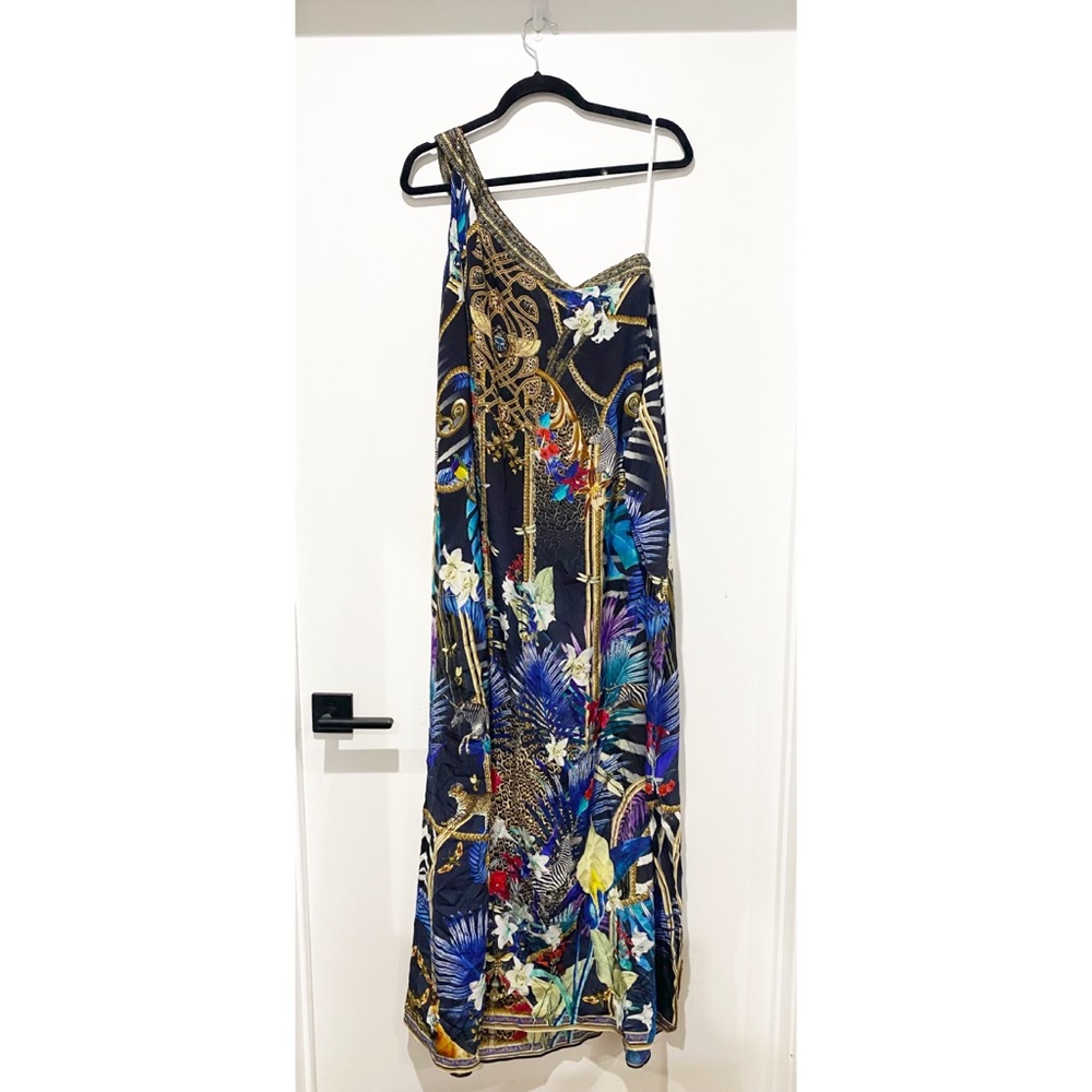 Camilla Black Multicolor One-Shoulder Maxi Dress - Picture 3 of 6